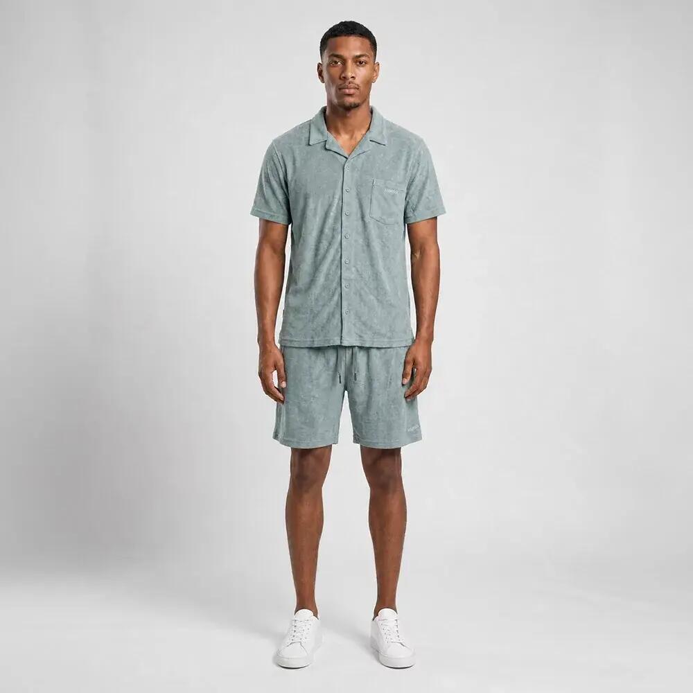 Chemise de Randonnée homme confort, anti UV JORK Vert sauge 3/3