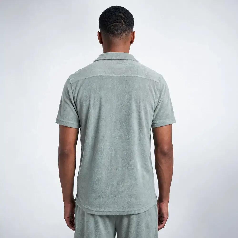 Chemise de Randonnée homme confort, anti UV JORK Vert sauge 2/3