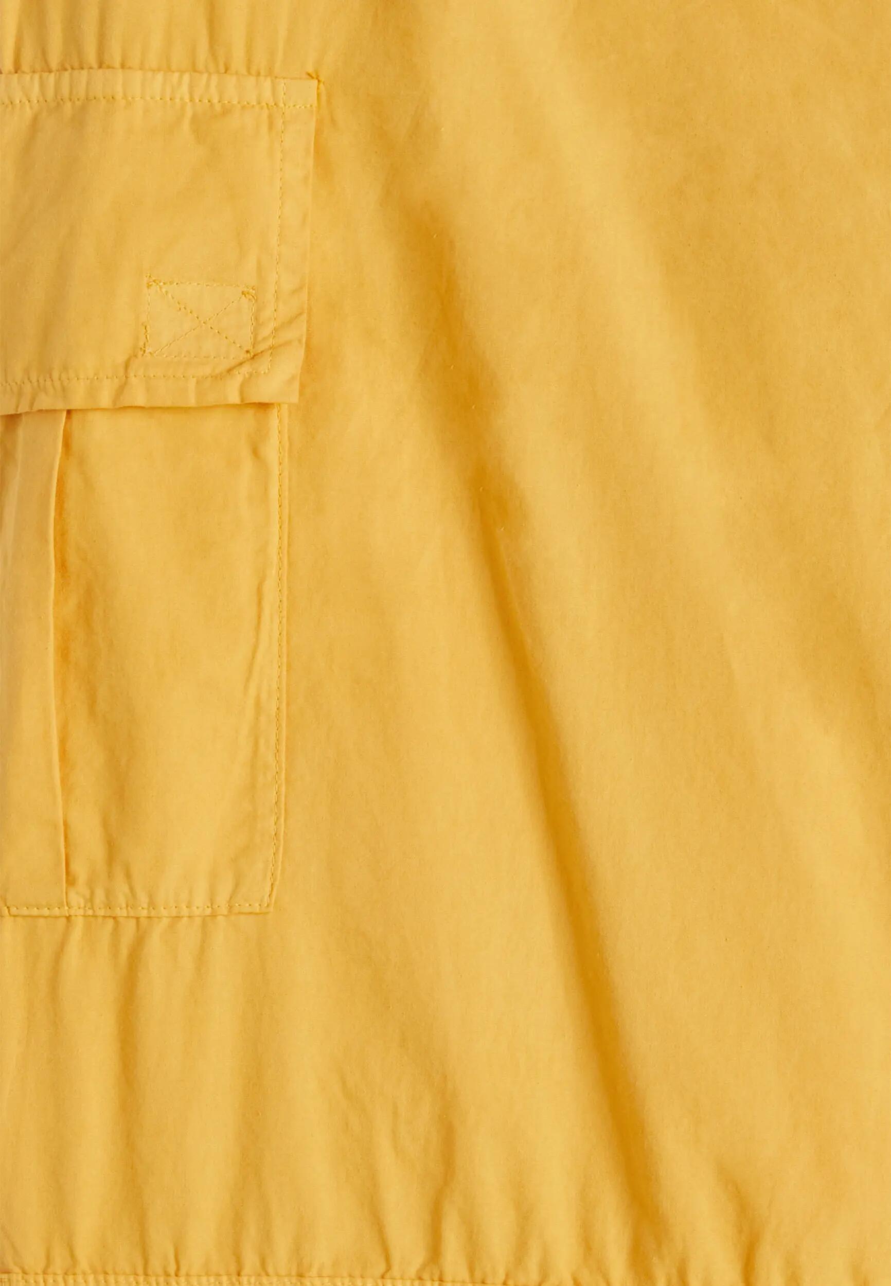 Pantalón cargo de mujer en tejido de popelina teñido en prenda 6/6