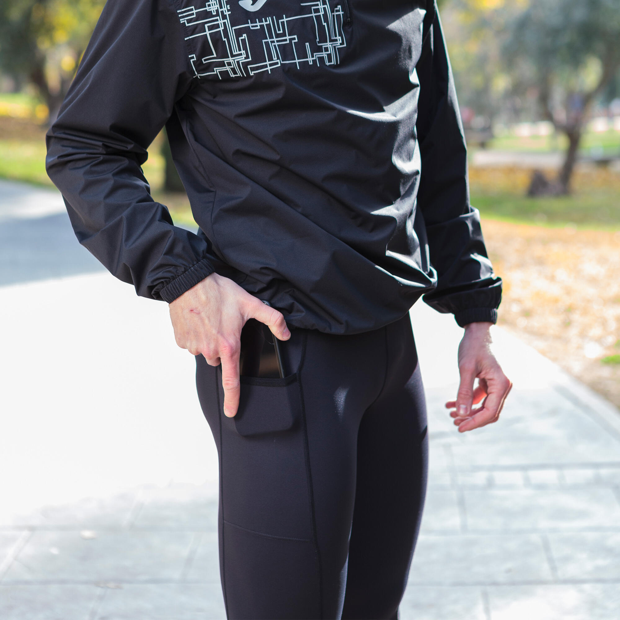 Legging Long Running Homme Joma R-Night Welness Noir 3/5