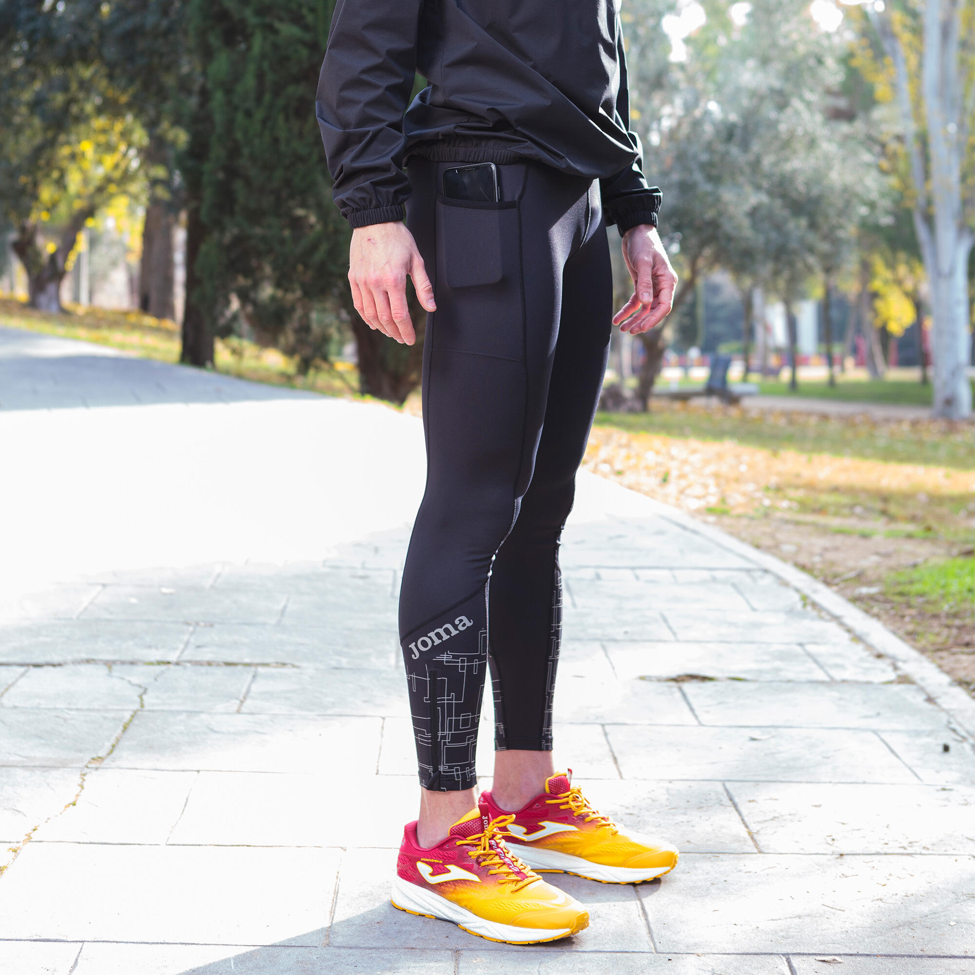 Legging Long Running Homme Joma R-Night Welness Noir 4/5