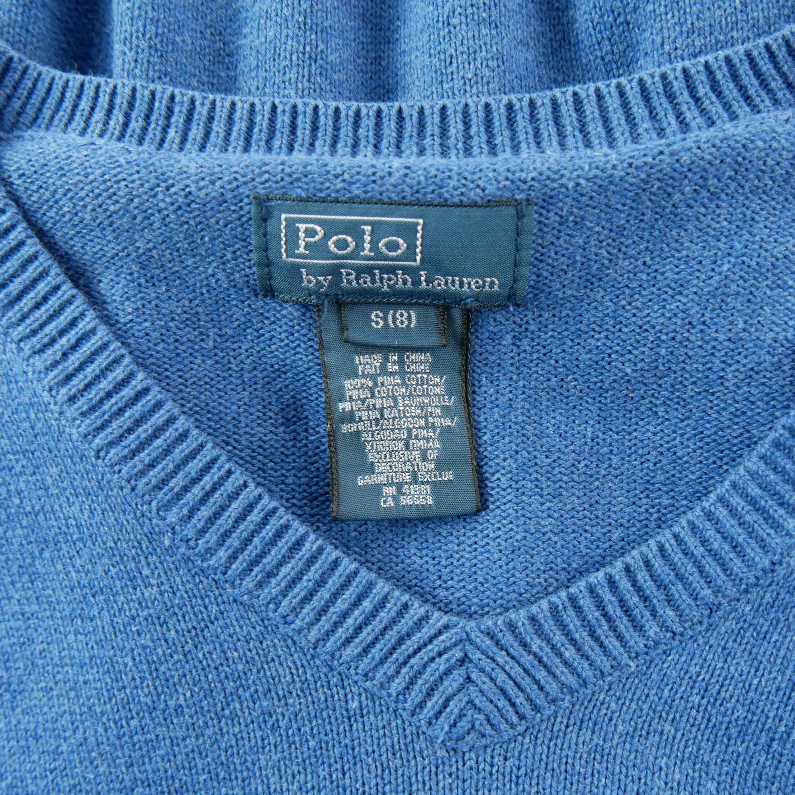 Seconde vie - Pull Garçon Pull col V coton Bleu - Excellent 5/6