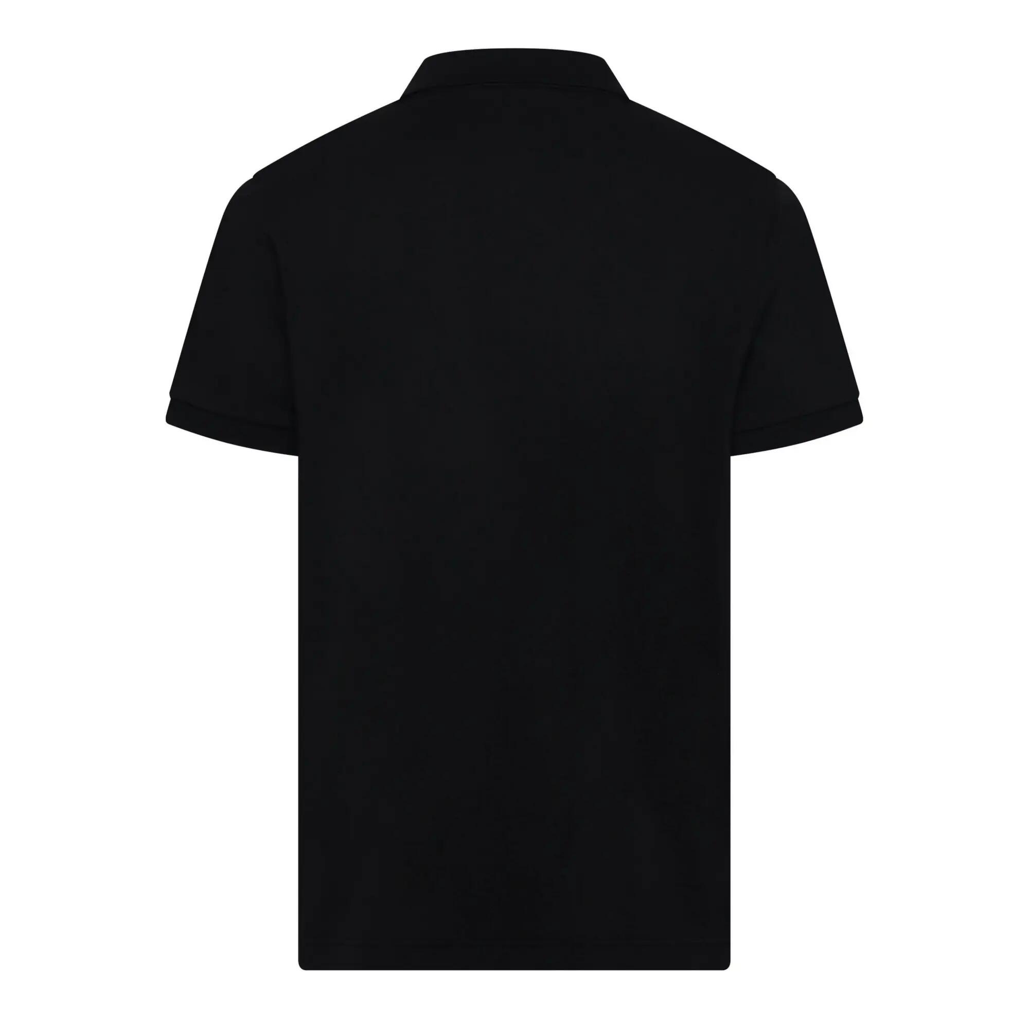 Mens Embroidered Logo Polo Shirt (Black) 2/2