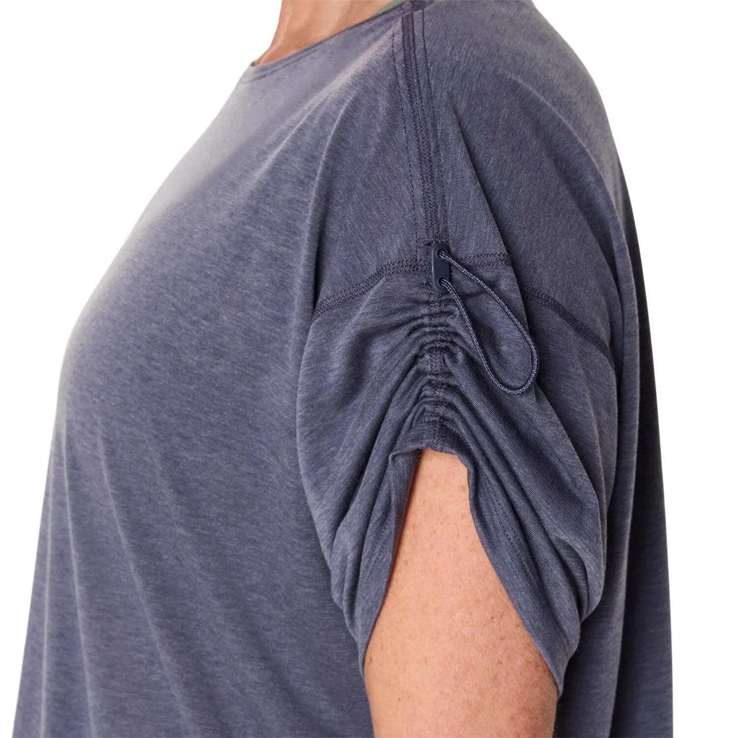 T-Shirt Sport Damen Adjustable Top - grau 3/7