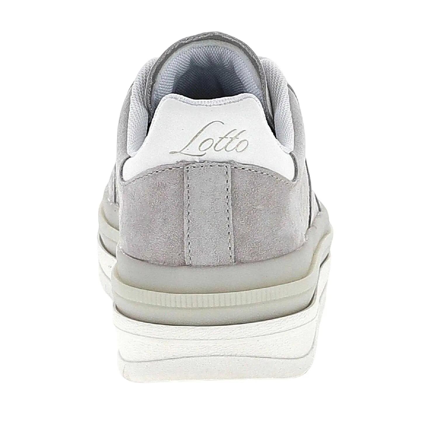 Sneaker für , Wildleder, Niedrig geschnitten, PlattformAbsatz Damen Graubeige 2/4