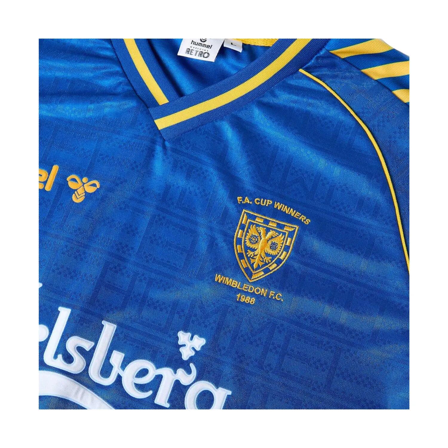 Maillot De Foot WIMBLEDON Homme (Bleu / Jaune) 3/3
