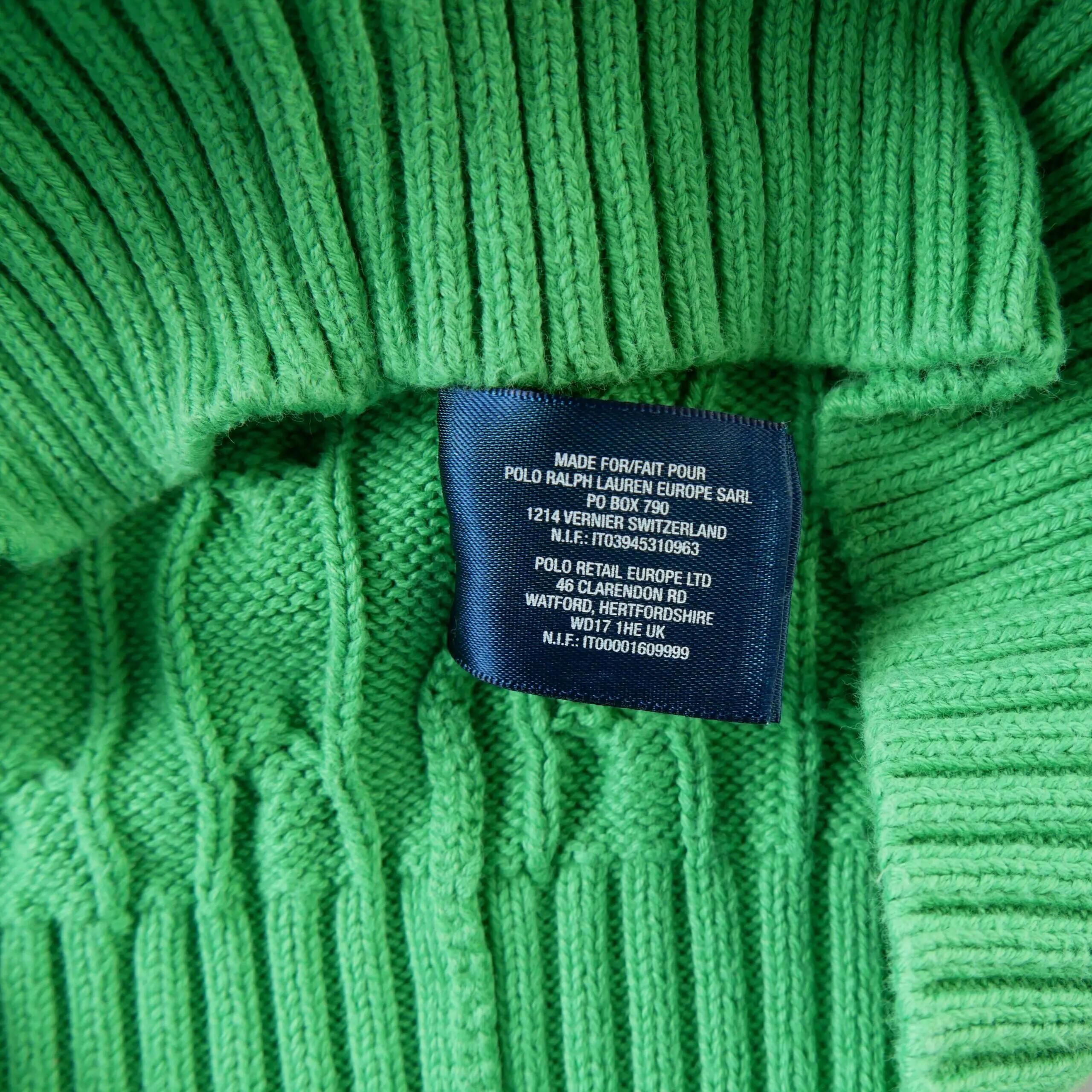 Seconde vie - Pull Garçon Maille torsadée Vert - Excellent 6/7
