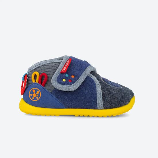 Zapatillas de casa barefoot Bebé Biomecanics 261185B Rosas Cierre adherente