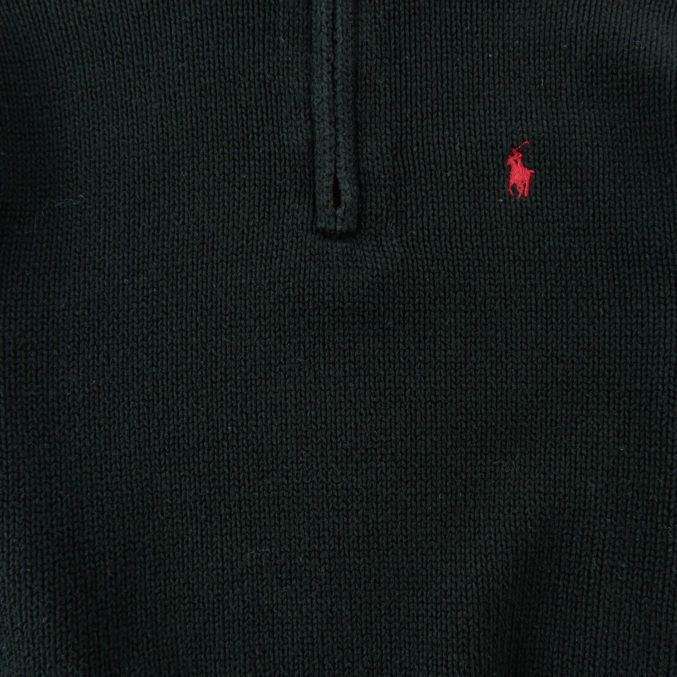 Seconde vie - Pull Garçon 1/4 zip Pony rouge brodé - Excellent 3/7