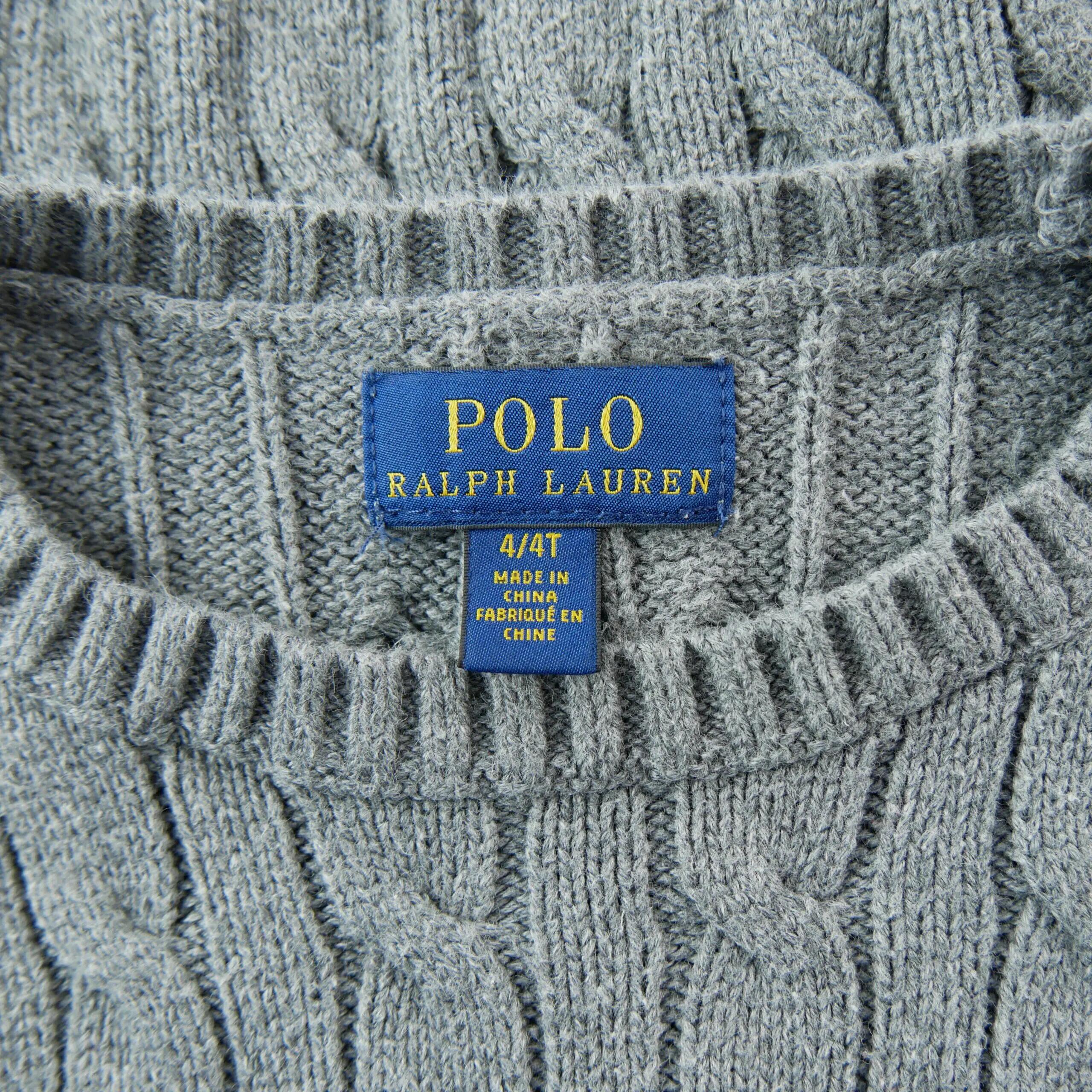 Segunda Vida - Jersey para niño Cable-Knit de algodón - Excelente 4/7