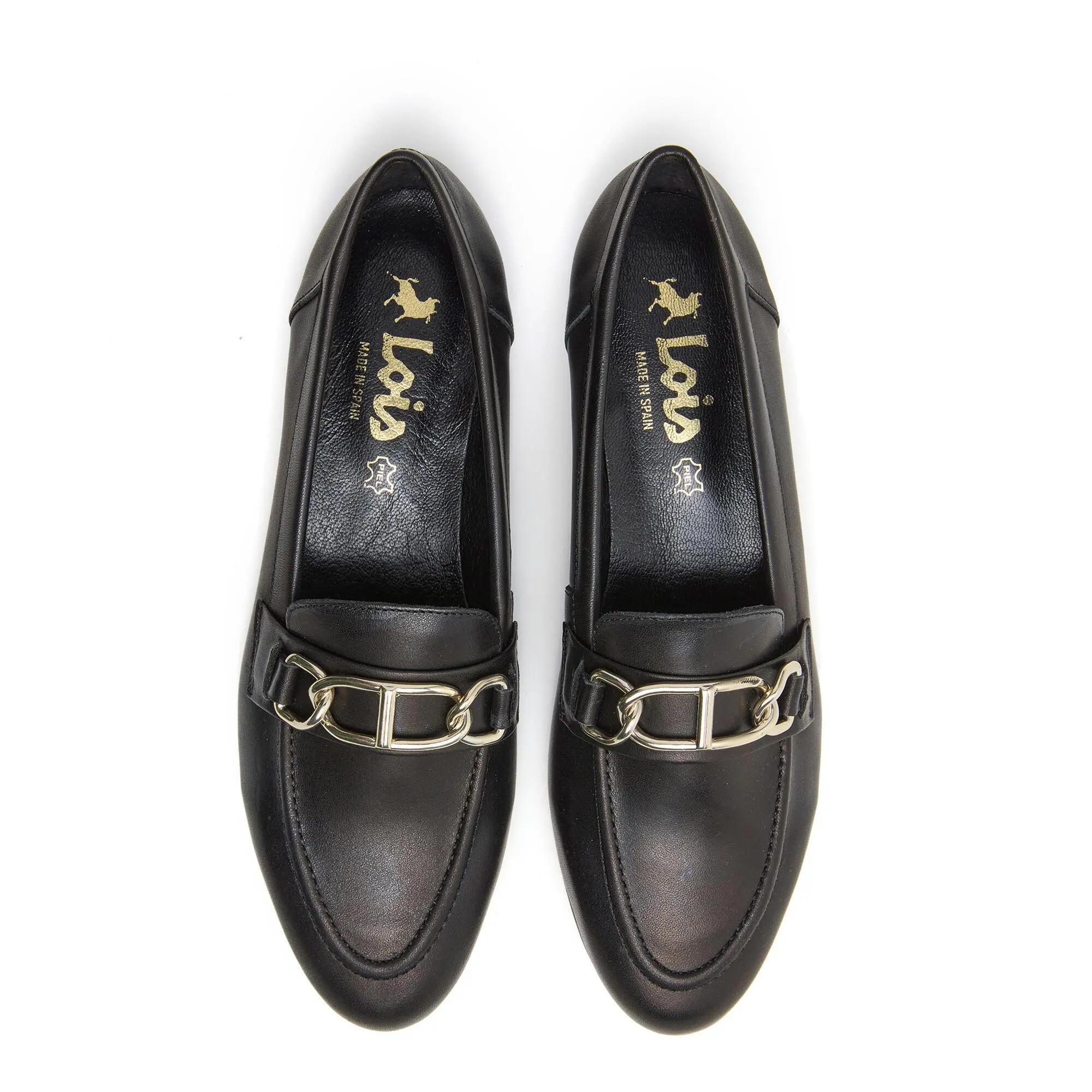 MocasinesLois Mujer 74433 Negros 4/5