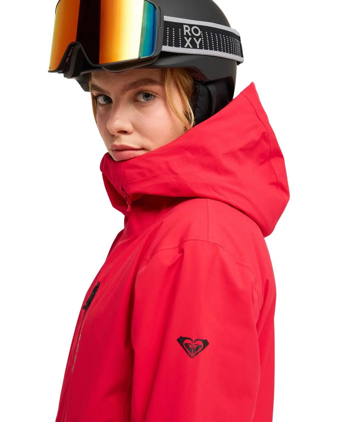 Veste de snow technique 20K ICE HAVEN Rouge Femme 4/4