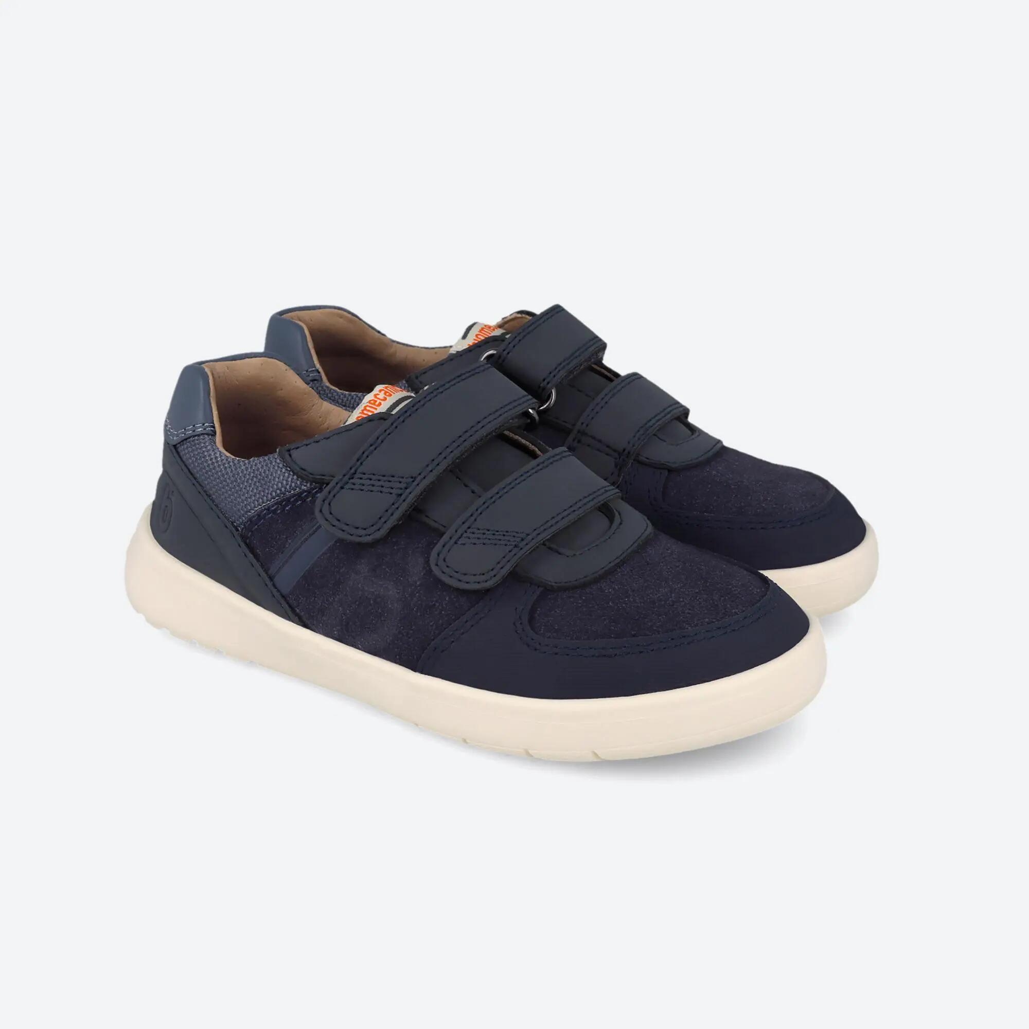 Sapatilhas de piel barefoot  Menino Biomecanics 261240A Blues Fecho adesivo 2/5