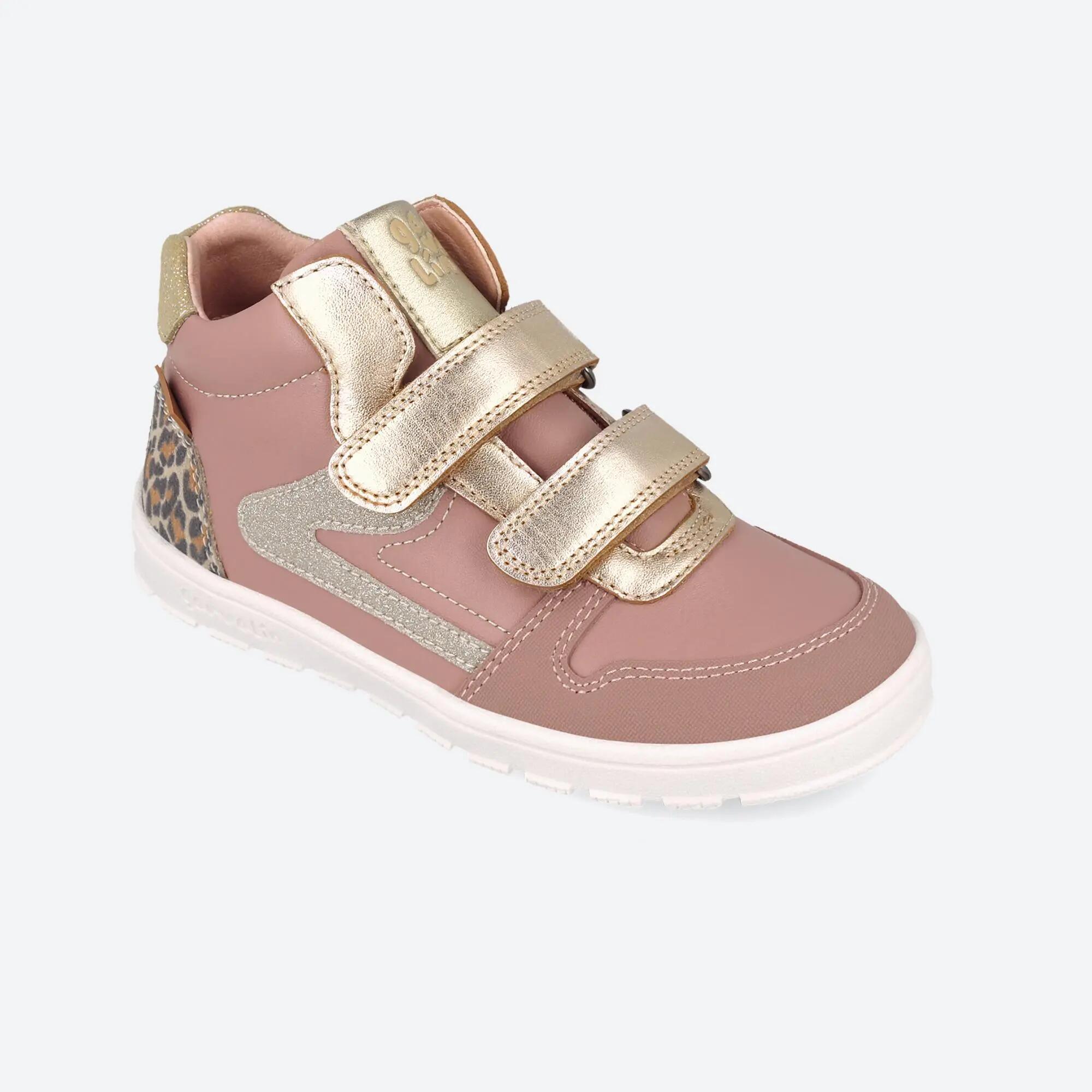 Botins barefoot  Menina Garvalín 261501B Rosa claro Fecho Adesivo 4/6