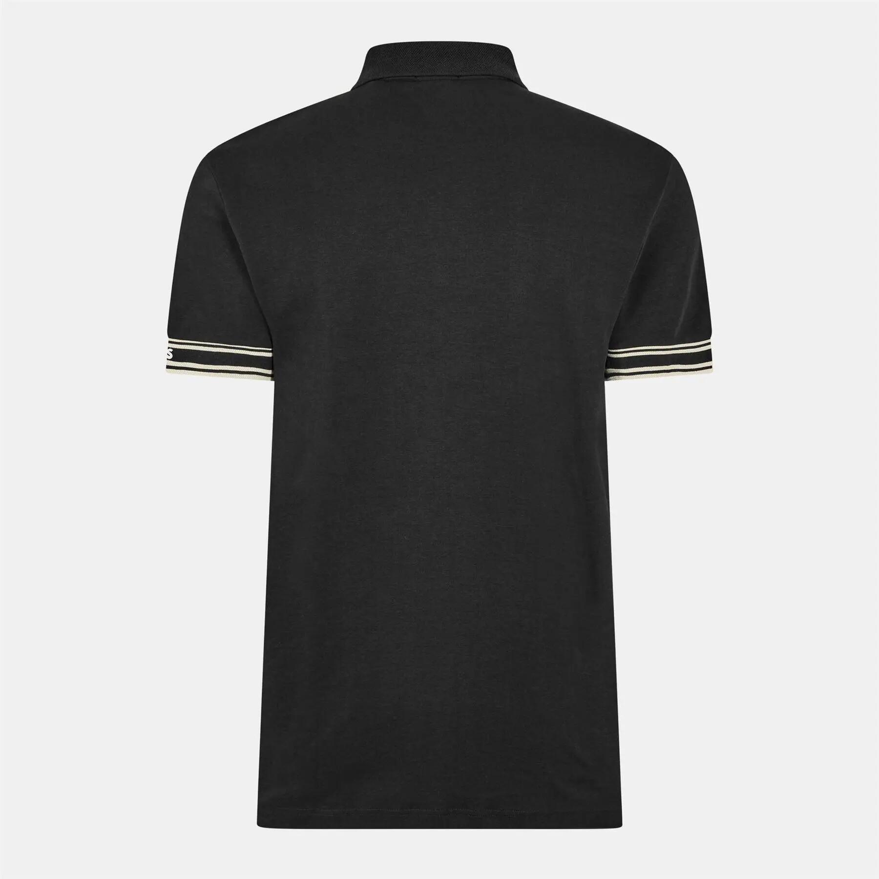 "Zone" Poloshirt für , Mit Bündchen, Schmal Herren Schwarz 2/5