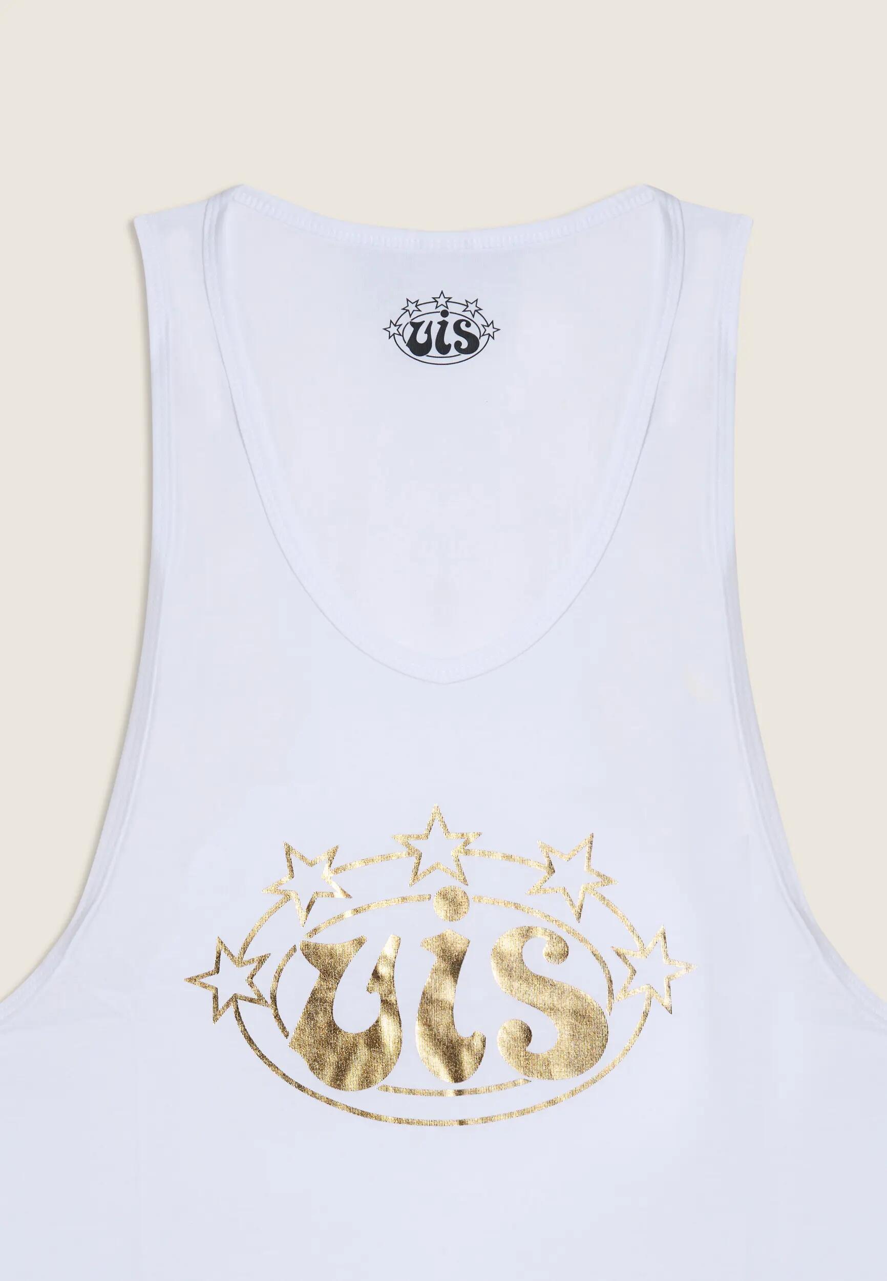 Canotta Uomo in Cotone Stile Boxe VIS Logo Argento 3/3