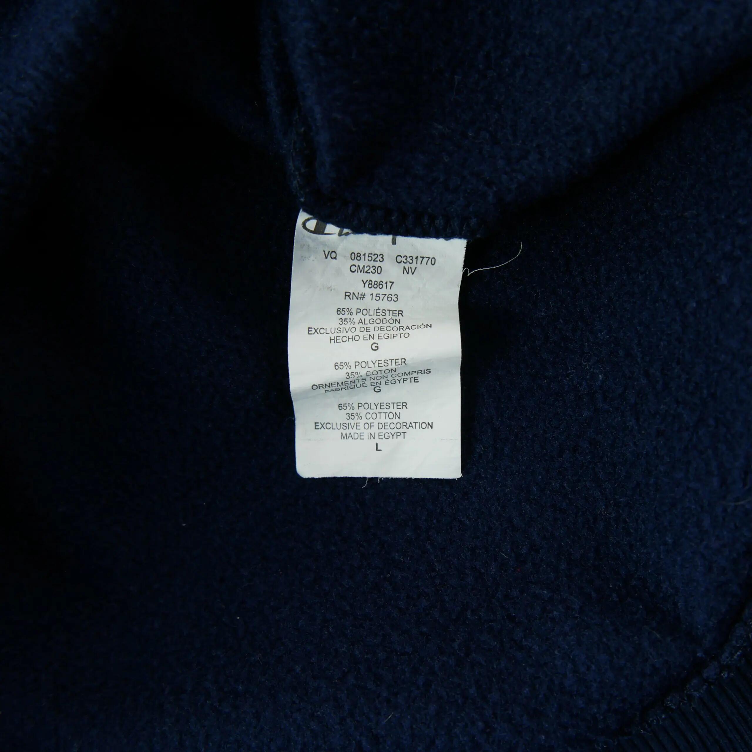 Segunda Vida - Sudadera Hombre Script Logo Marina - Muy Bueno 6/6