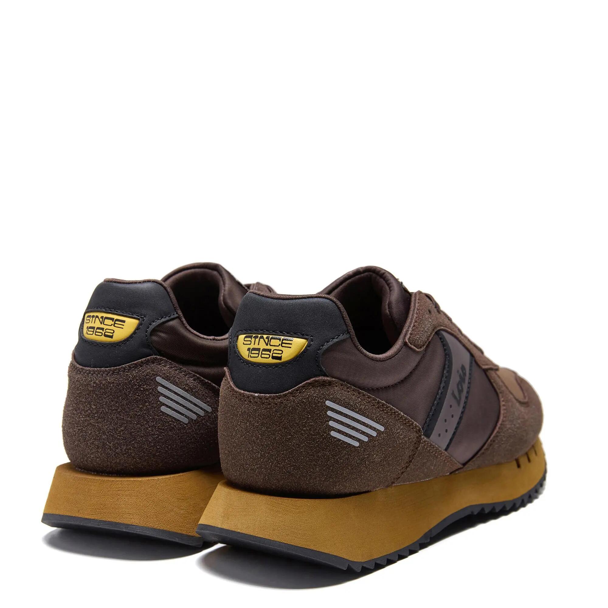Zapatillas deportivas Lois Hombre 64586 Marrones con Cordones 3/5