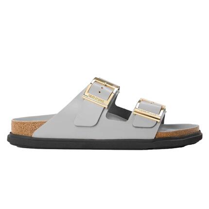 Arizona" Tropfenförmig Sandalen für , Leder Damen Steinfarben