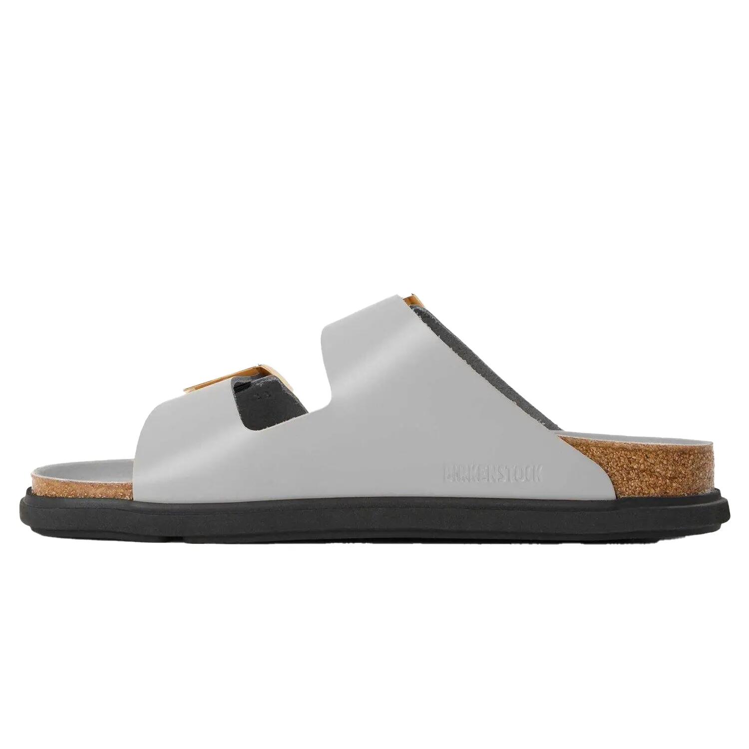 Womens/Ladies Arizona Droplet Leather Sandals (Stone) 2/4