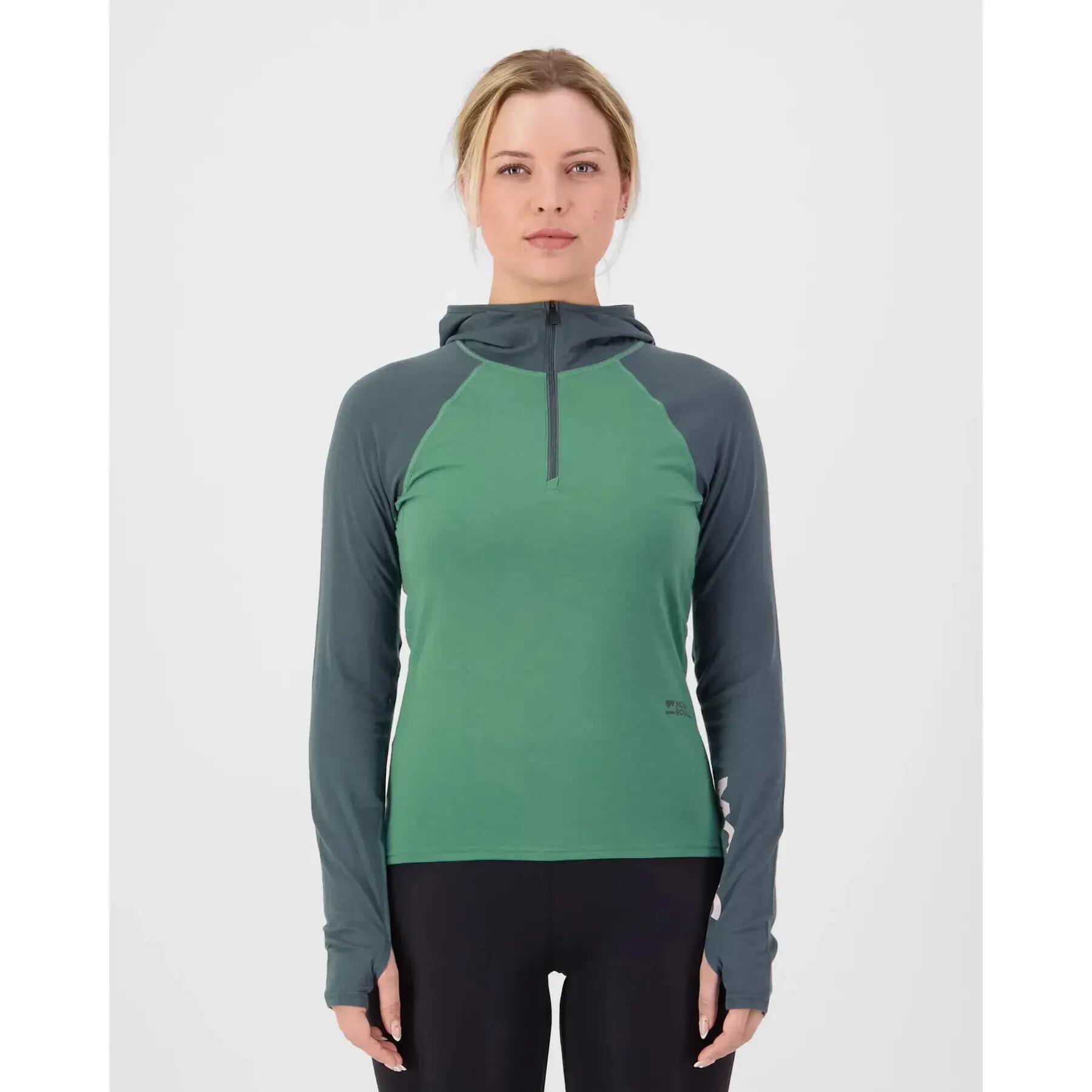 Sweatshirt à capuche femme Mons Royale Bella Merino 2/3