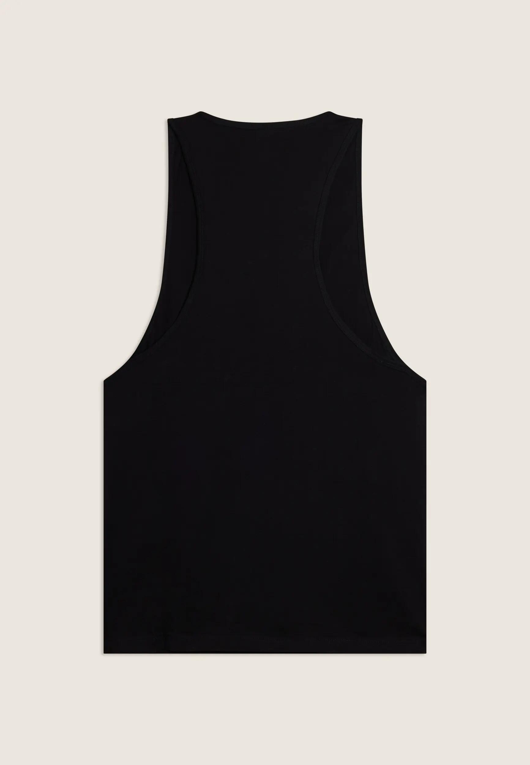 Canotta Uomo in Cotone Stile Boxe VIS Logo Argento 2/3