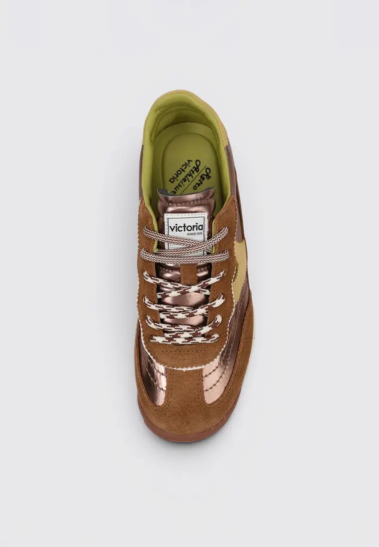 Baskets basses sport femme VICTORIA SATURNO marron 5/6