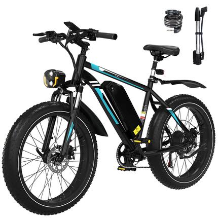 Elektryczny fat bike 26x4.0 250W, bateria 48V 15Ah, wyjmowana