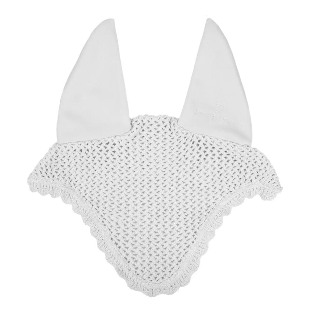 Knitted cap with elasticized ears