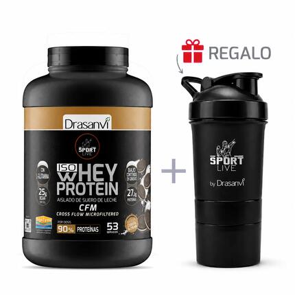 Whey Protein Isolate Sport Live - Yogur Fresa - 1,6Kg - DRASANVI