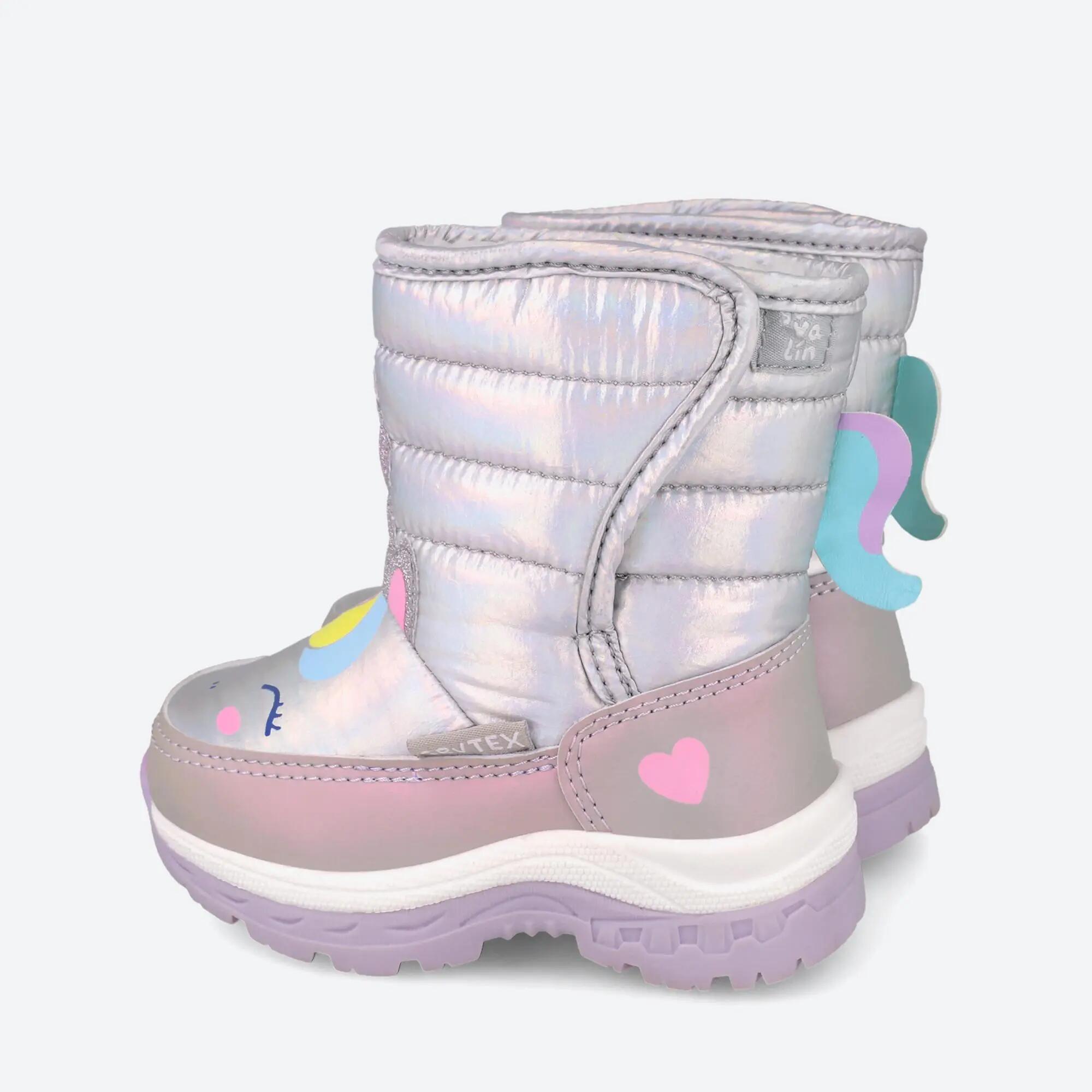Botas après-ski  Menina Garvalín 261840A Prateadas Fecho Adesivo 3/6