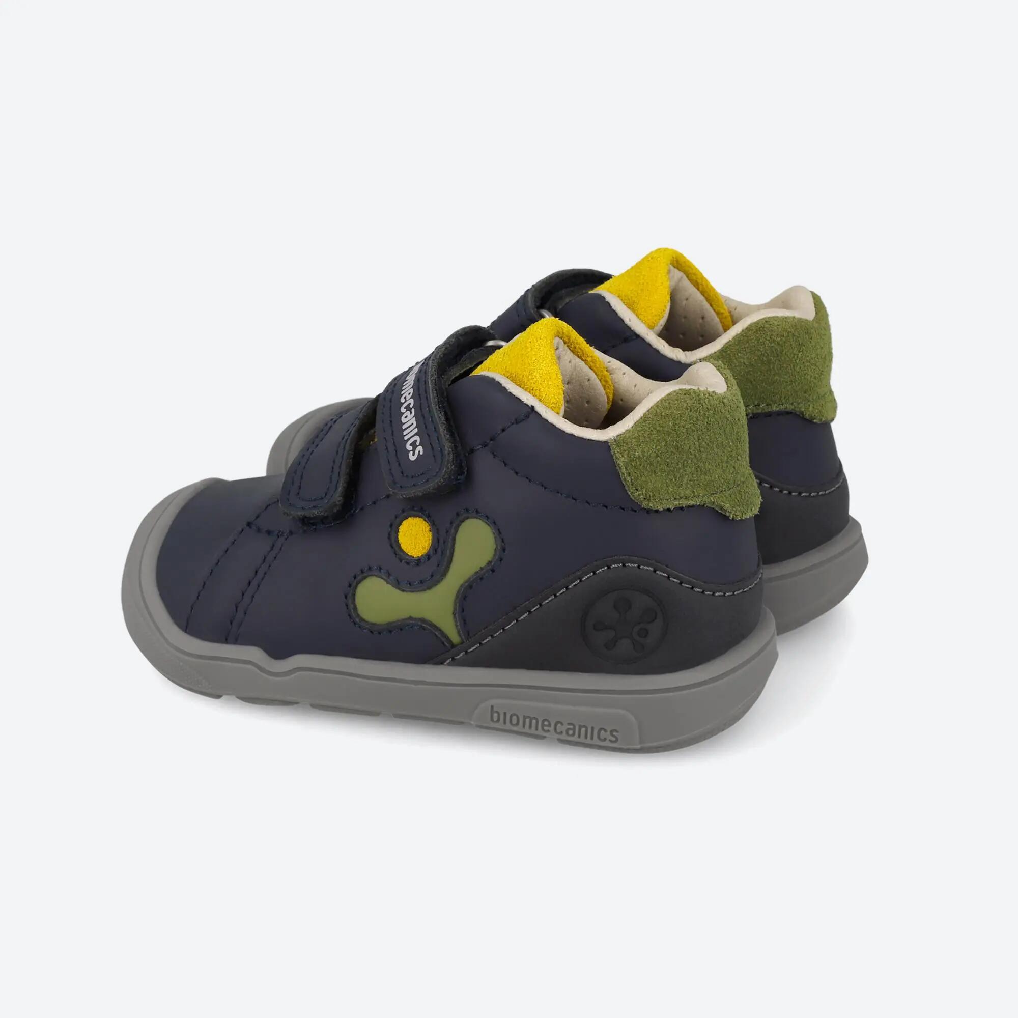 Botins barefoot  Bebê Biomecanics 261144A Blues Fecho adesivo 3/5