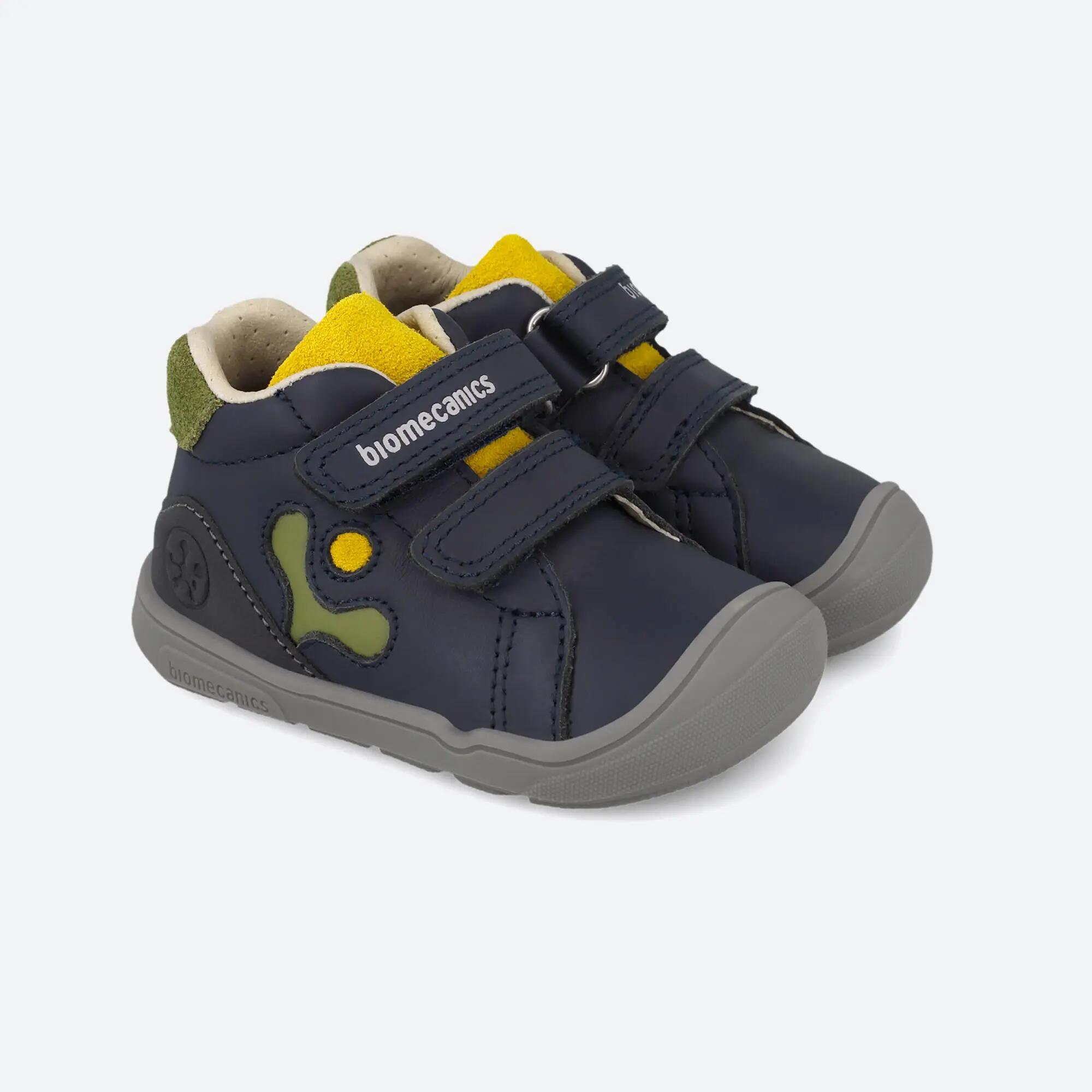 Botins barefoot  Bebê Biomecanics 261144A Blues Fecho adesivo 2/5