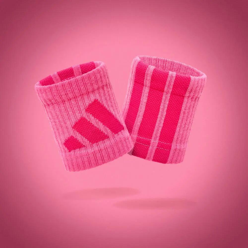 Opaski na nadgarstki adidas - Wrist Protectors - 8cm - Pink 3/5