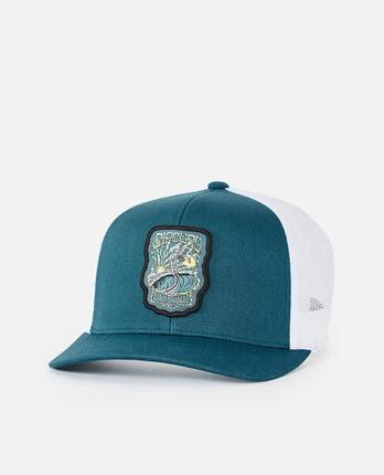 Trucker-Cap Herren Custom Badge - Dusty Jade