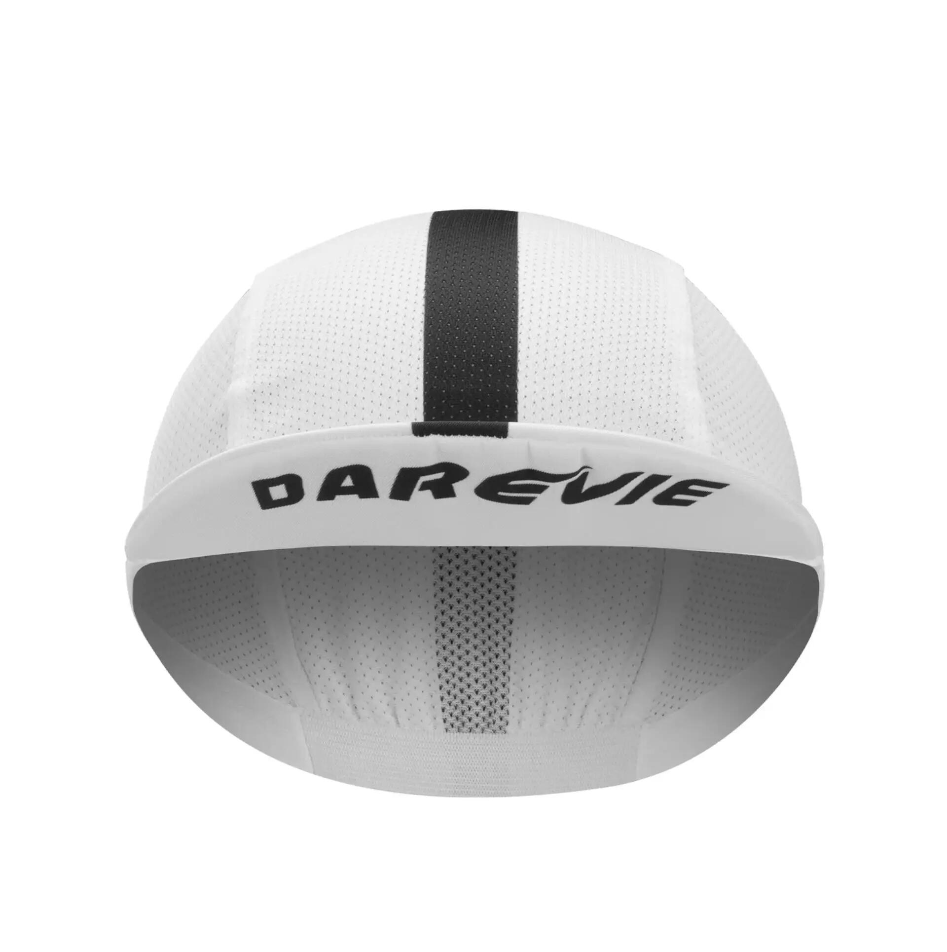 Gorra de ciclismo ventilada ligera transpirable - blanca y negra 2/6