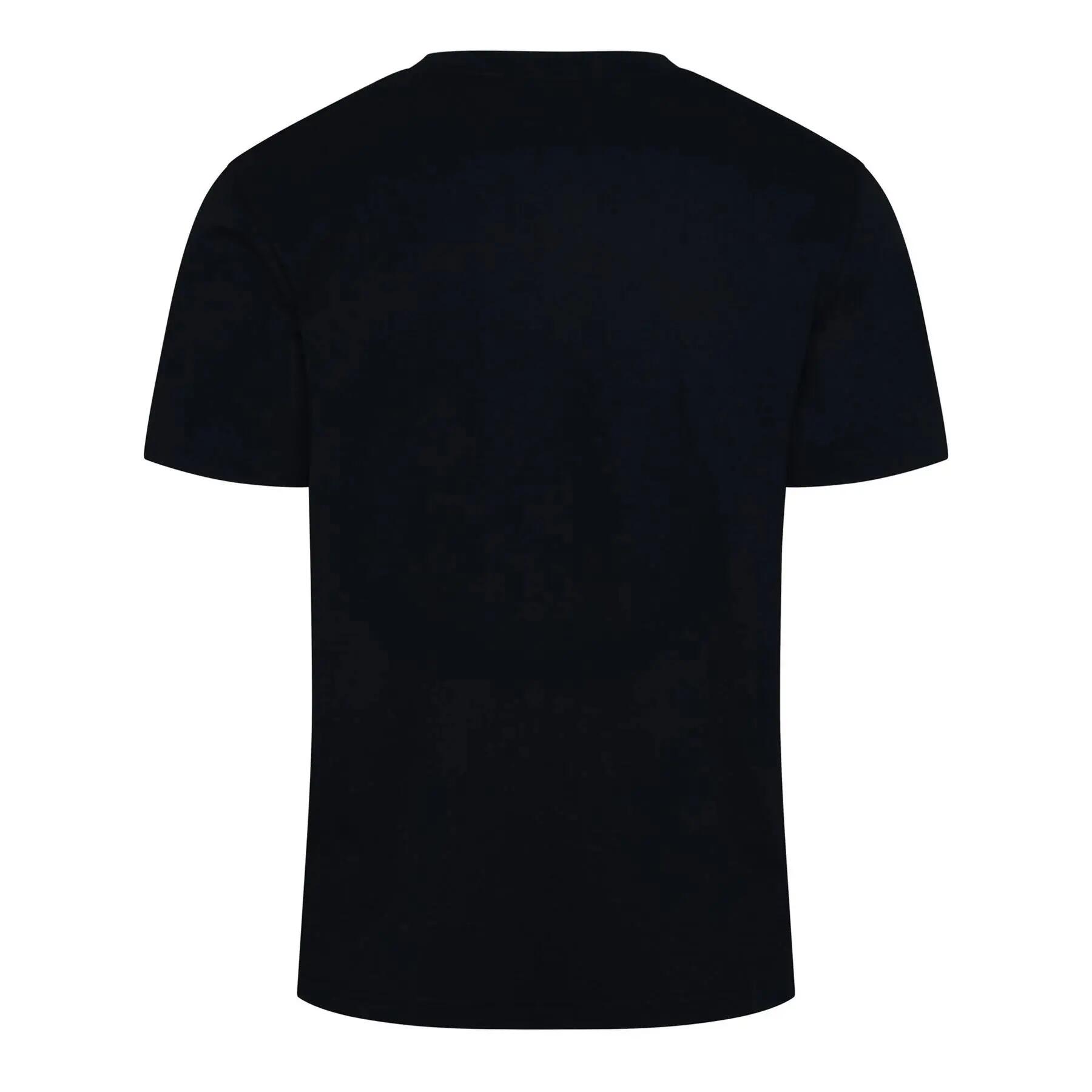 Mens Graphic Print Regular TShirt (Black) 2/3