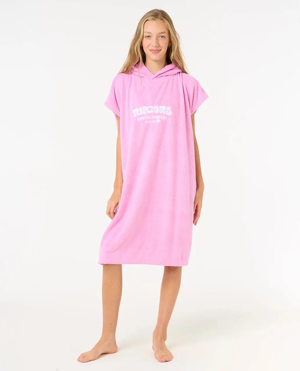 Poncho de surf Rapariga Classic Surf - Pink 4/6