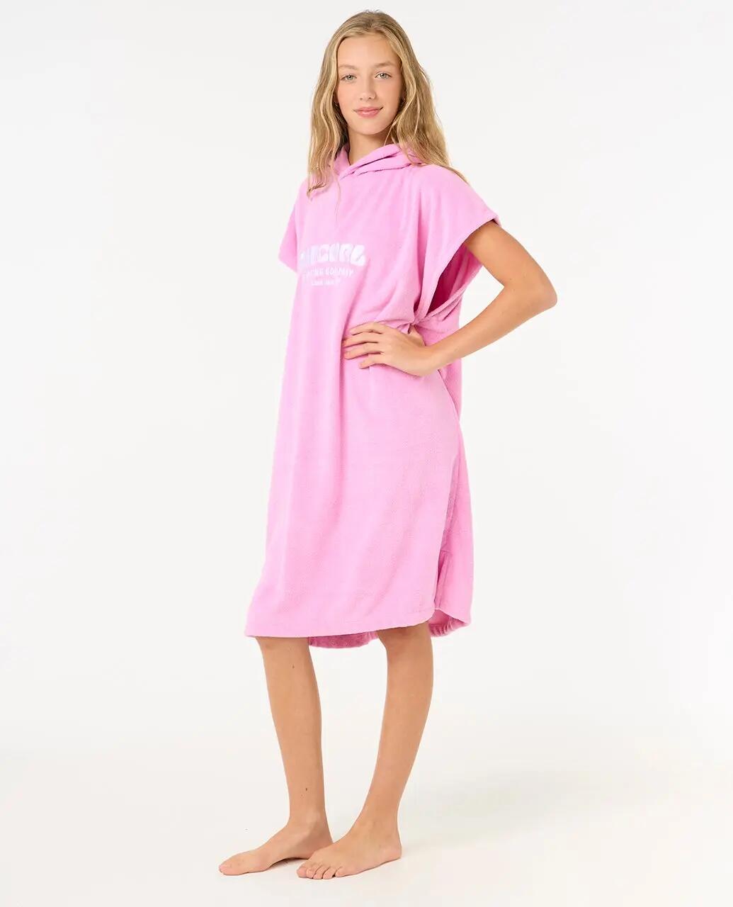 Poncho de surf Rapariga Classic Surf - Pink 2/6