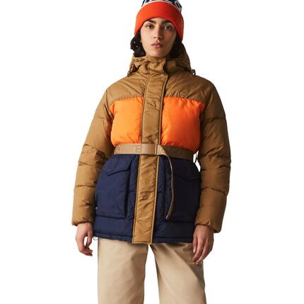 Veste d'hiver matelassée en duvet multicolore pour femme Lacoste