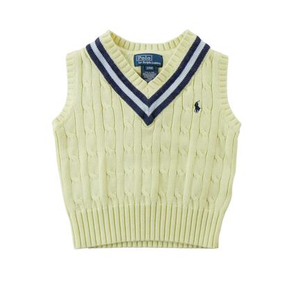 Refurbished - Pullover Jungen Zopfmuster Gelb - Wie neu