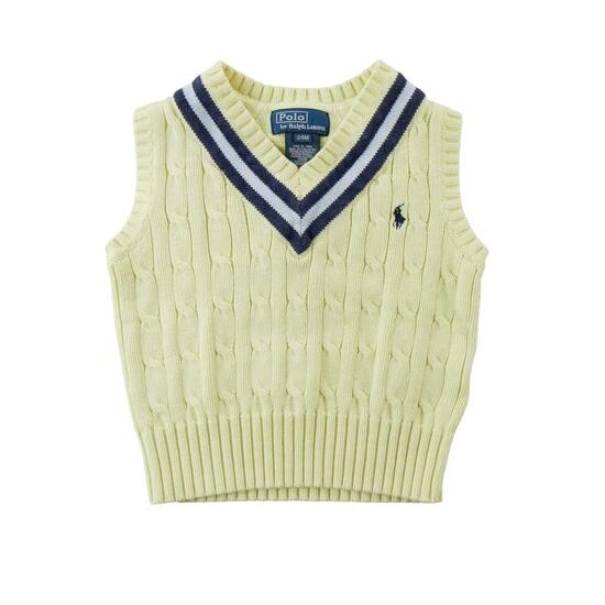 Refurbished - Pullover Jungen Zopfmuster Gelb - Wie neu