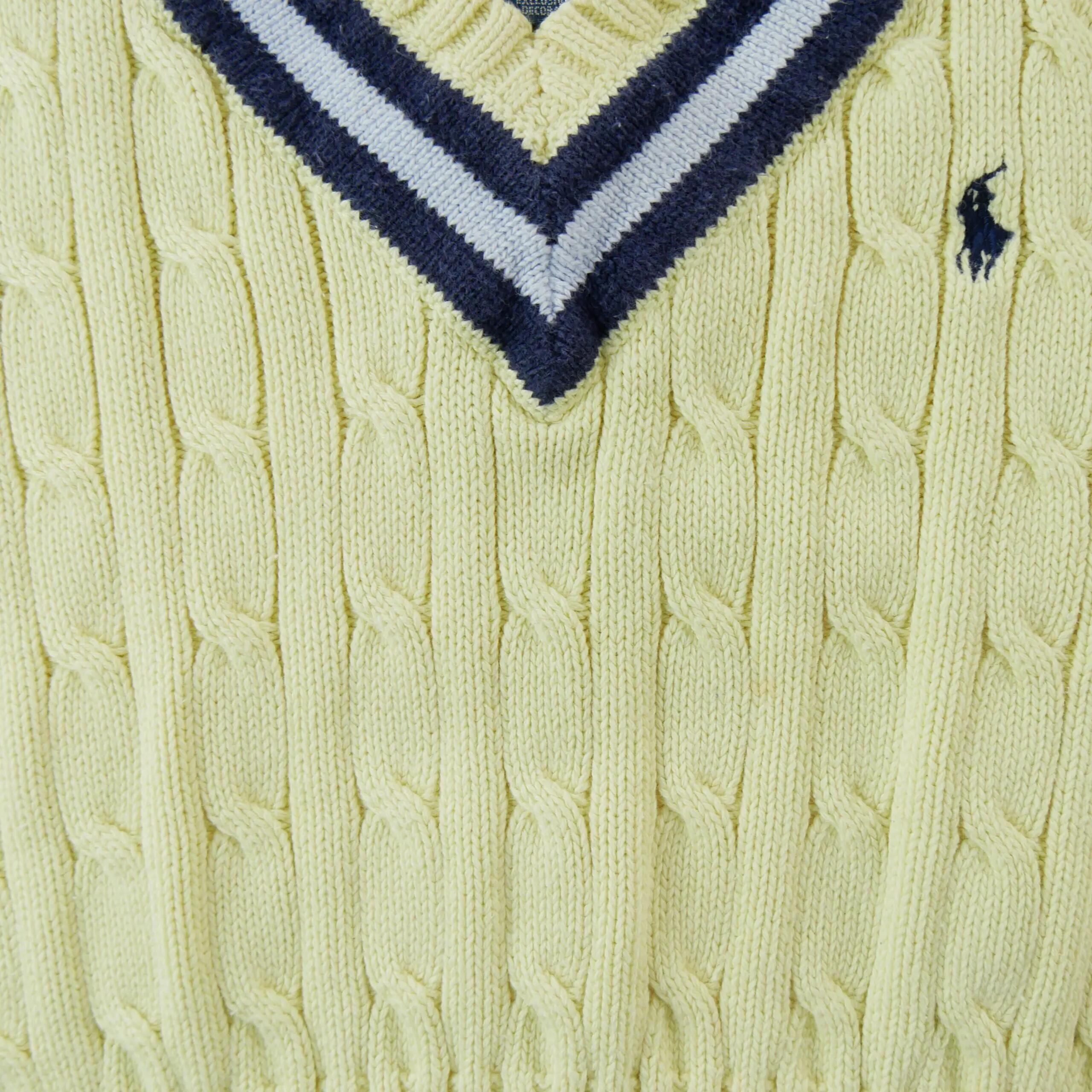 Seconde vie - Pull Garçon Maille torsadée Jaune - Excellent 4/6