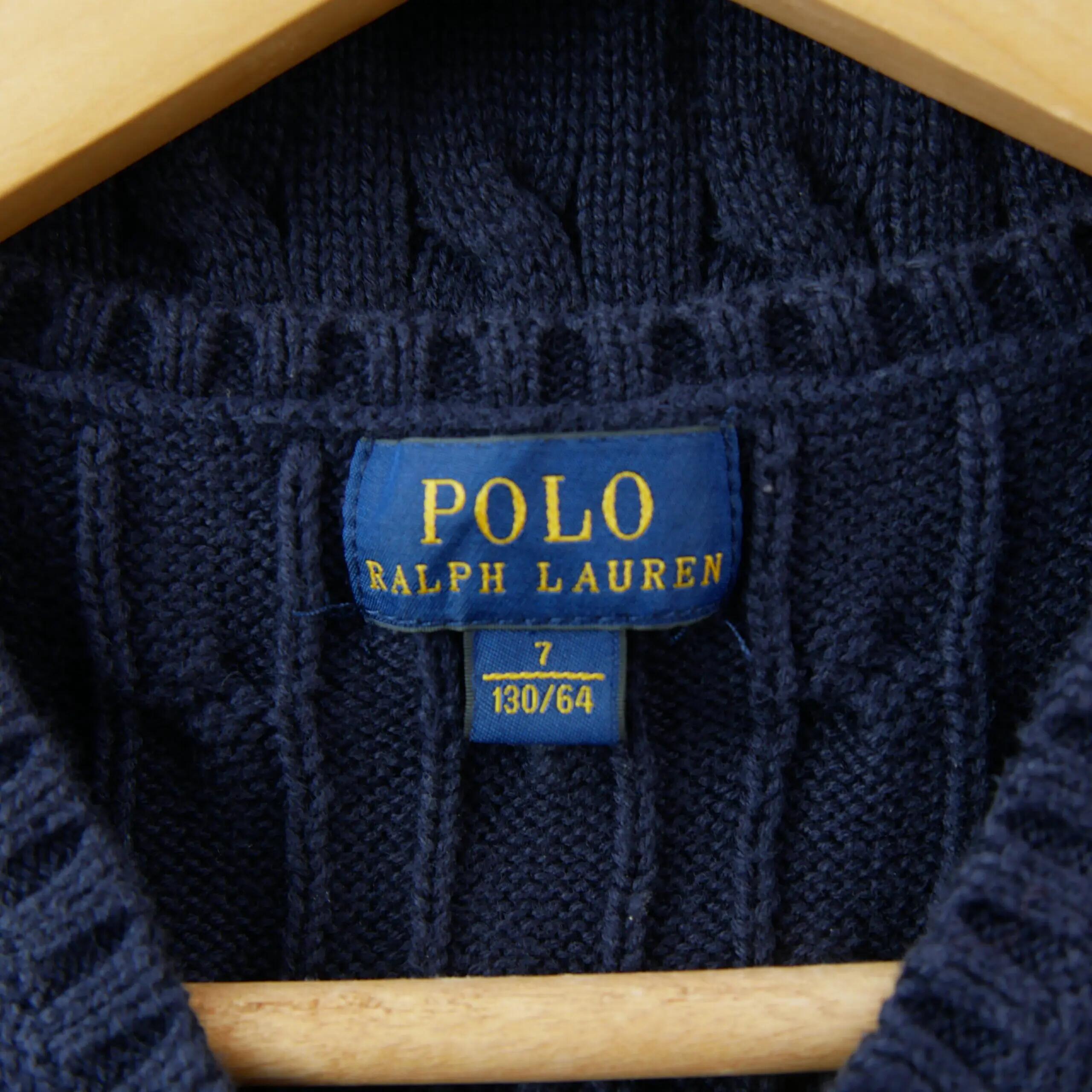 Seconde vie - Pull Garçon Maille torsadée Col V - Excellent 5/5