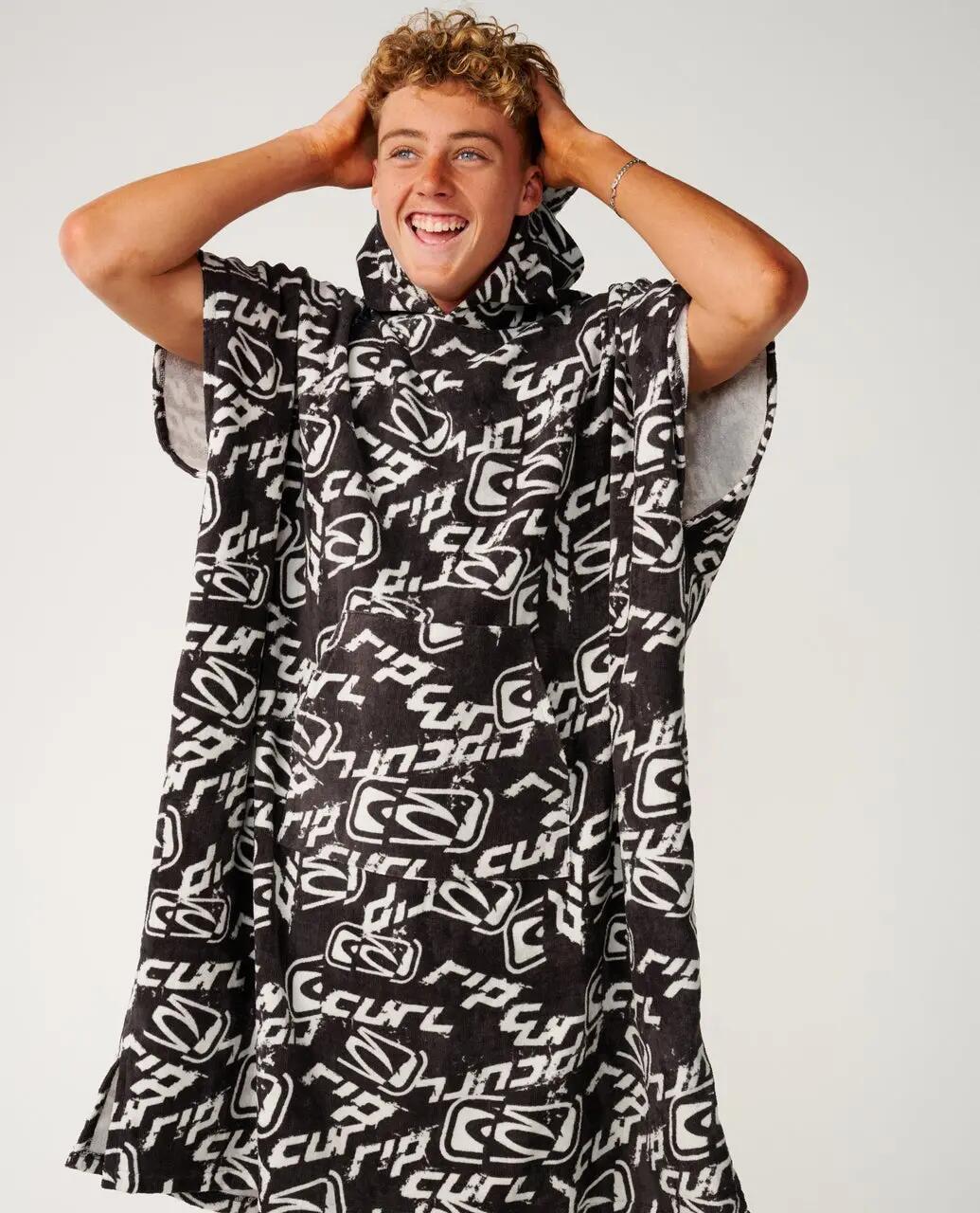 Poncho de surf Homem Sessions - Washed Black 6/6
