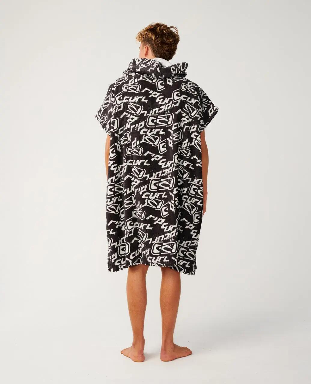 Poncho de surf Homem Sessions - Washed Black 3/6