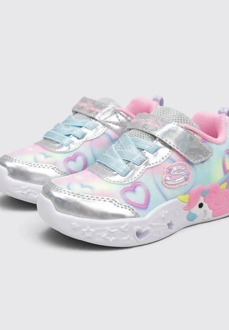 Chaussure de randonnée Baskets Enfants Skechers UNICORN CHARMER Gri 3/5