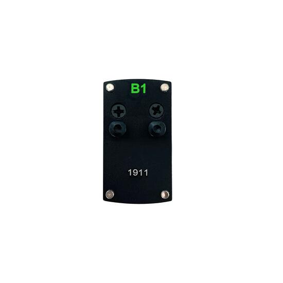 Professor Optiken Adapterplatte für Königssee 1x17x24 und 1x17x28 V2 -Colt M1911