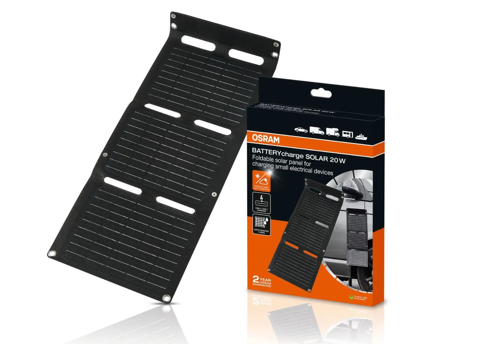 OSRAM Skládací solární panel pro nabíjení OFSP20