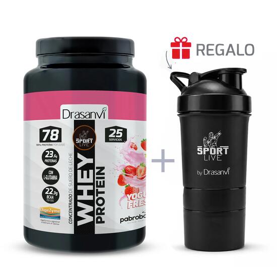 Whey Protein Concentrada Sport Live - Chocolate Blanco - 750Gr - DRASANVI